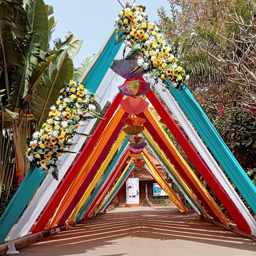 Colorful Entrance Tunnel